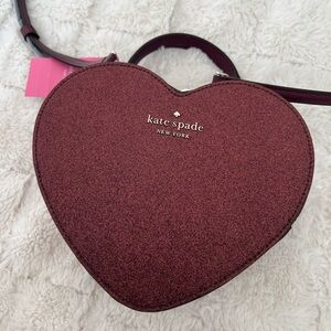 Kate Spade NEW Love Shack Glitter Heart Crossbody Bag